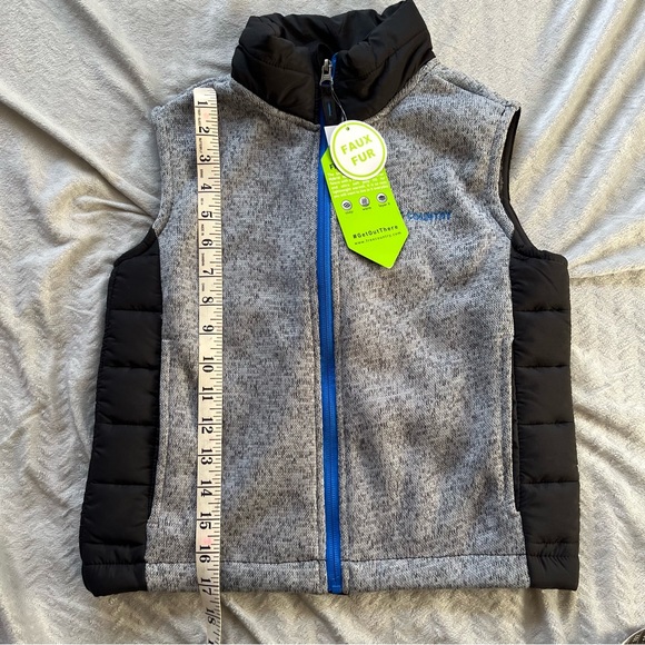 NWT Free Country Hybrid Boy’s Grey Vest Size 7/8 - Picture 3 of 6